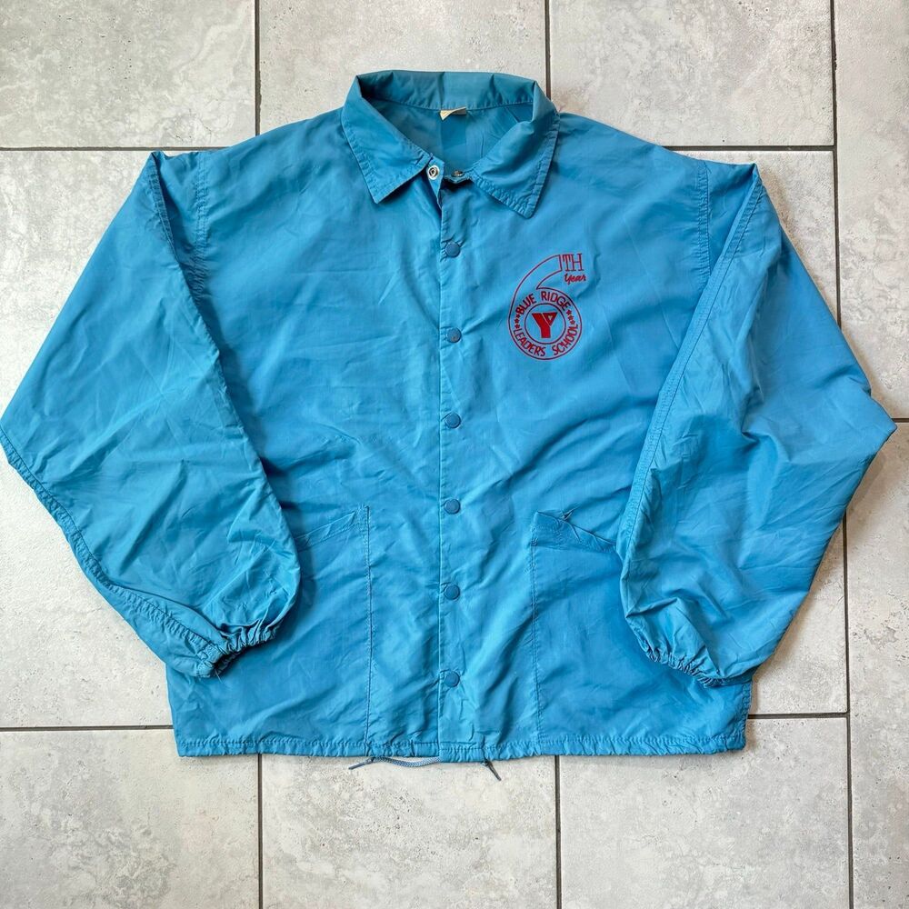 Vintage 70s YMCA BRLS Windbreaker Coach Jacket M